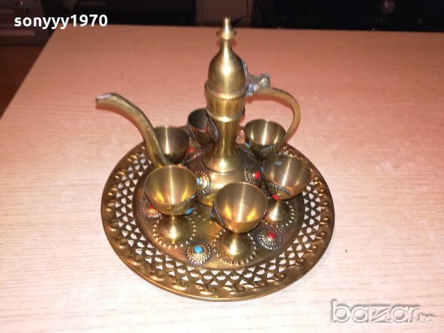 ПОРЪЧАН-ретро колекция-чаиник+чаши+поднос-внос швеицария, снимка 5 - Колекции - 20288748