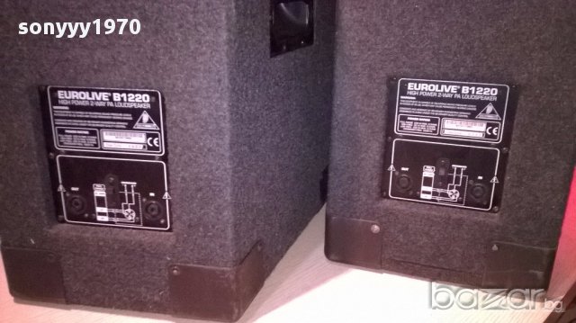 ПРОФИ-Behringer eurolive b1220 high power-200w/8ohms-внос швеицария, снимка 6 - Тонколони - 13049236