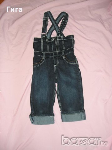 Дънков гащеризон, снимка 2 - Детски панталони и дънки - 18196282