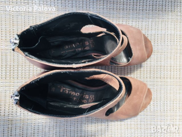 Красиви удобни сандали TAMARIS,естествена кожа, снимка 6 - Сандали - 25810725