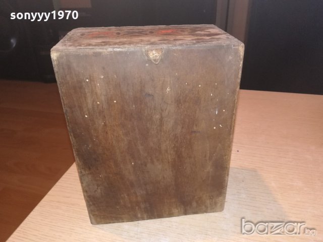 антика-старинна кутия за стена-19х15х9см, снимка 11 - Антикварни и старинни предмети - 20962448