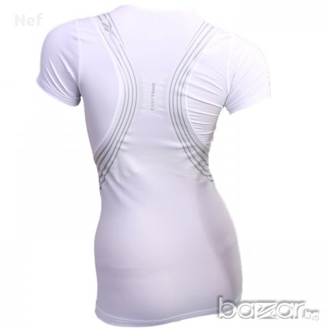 Фитнес тениска Reebok Easytone Short Sleeve Taped Toning Top , снимка 10 - Тениски - 17463814