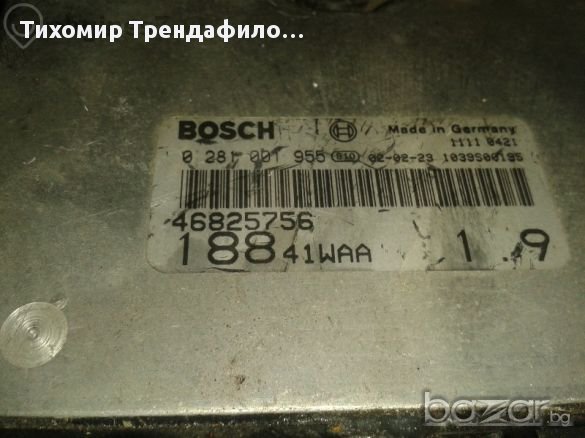Fiat Punto 1.9 Ecu Bosch 0281001955 46534156 Edc 15c7,компютър за Фиат Пунто, снимка 3 - Части - 11675626
