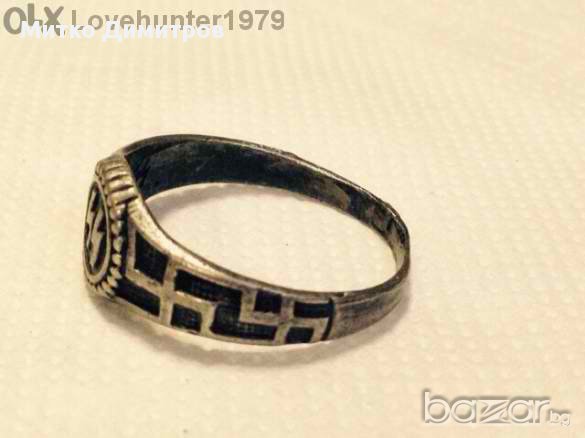 Сребърен SS-овски пръстен, снимка 2 - Антикварни и старинни предмети - 10429023