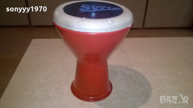 ТАРАМБУКА-МЕТАЛНА-нова от сирия-СИНЯ/ЗЕЛЕНА/ЧЕРНА, снимка 3 - Ударни инструменти - 25769011