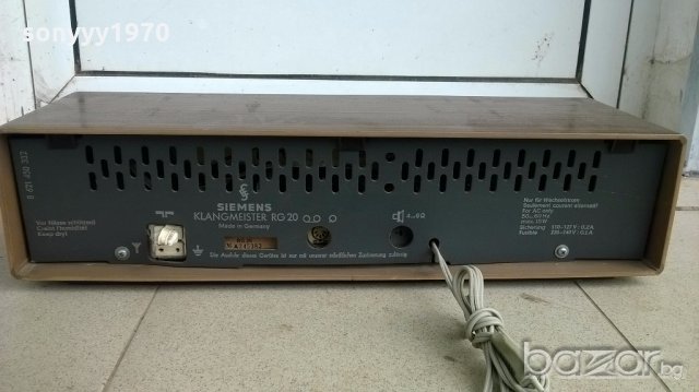 siemens-klangmeister rg-20-receiver-made in germany-внос швеицария, снимка 9 - Ресийвъри, усилватели, смесителни пултове - 19814949
