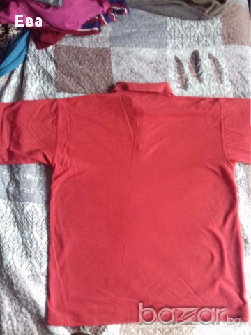 Червена тениска XL, снимка 4 - Тениски - 18193152