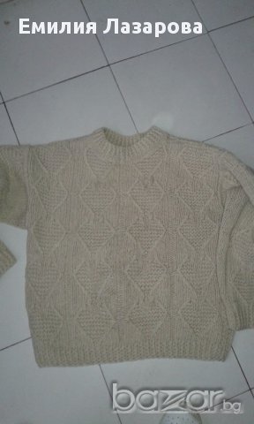 Мъжки  зимен вълнен пуловер