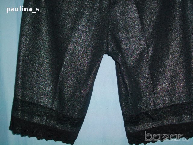 Дизайнерски сребърни бермуди "Loft" by Ann Taylor / голям размер , снимка 12 - Къси панталони и бермуди - 14922131