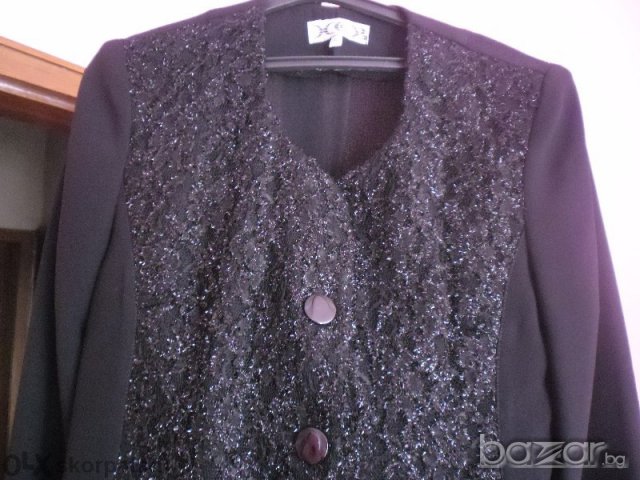 елегантен лот сако и пола в зелено и черно, снимка 2 - Костюми - 12495779