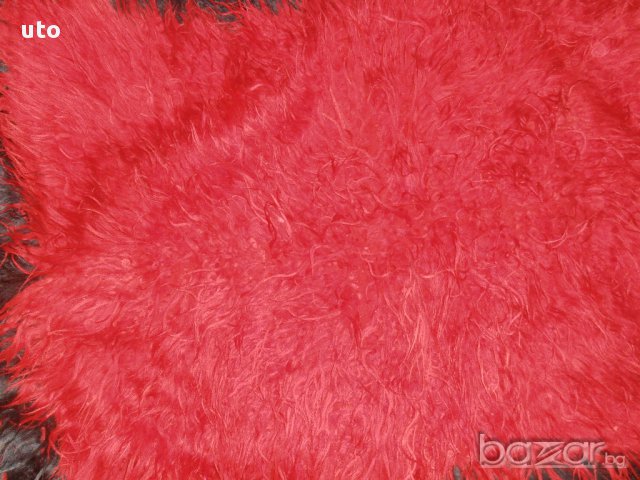Родопска бяла и червена кичка 100% вълна, снимка 1 - Покривки за легло - 17471373