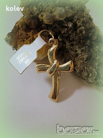 продаден!златен кръст - възел - 1.49 грама, снимка 1 - Колиета, медальони, синджири - 18391285