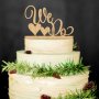WE DO ❤ ❤ дървен топер украса табела за сватбена сватба торта, снимка 1 - Други - 21367648
