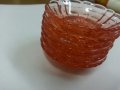 Стъклени чинии чинийки розово стъкло, снимка 4