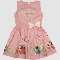 Нова детска рокля с панделка , снимка 1 - Детски рокли и поли - 24409196