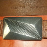 Колан "Saddler" genuine bull's leather / колан естествена кожа / голям размер , снимка 1 - Колани - 14991312