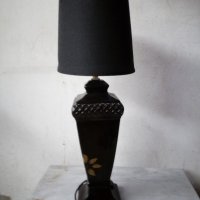 стара нощна лампа от порцелан, снимка 3 - Настолни лампи - 21126671