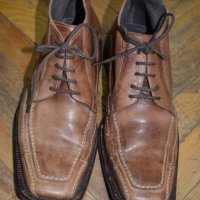 Manfield мъжки кожени обувки естествена кожа светло кафяви, снимка 4 - Ежедневни обувки - 23449608
