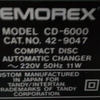 Memorex cd-6000 СД дек с 6 диска, снимка 4 - Декове - 26007425