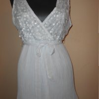 Бяла рокля Azara, снимка 11 - Рокли - 22643590