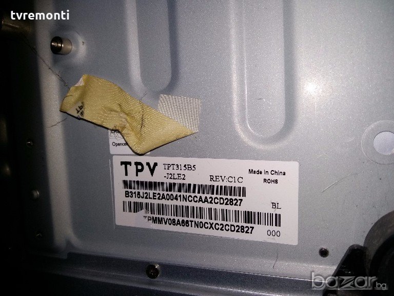 LED TV PANEL TPT315B5-J2LE2 REV.C1C1 LED BACKLIGHT DIOD , снимка 1