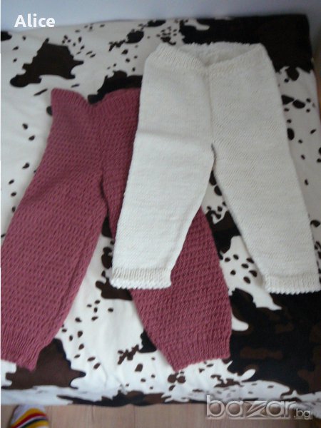 Плетени панталонки - 9-12 мес., снимка 1