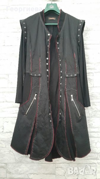 Манто/ Рокля в черно и червено, снимка 1