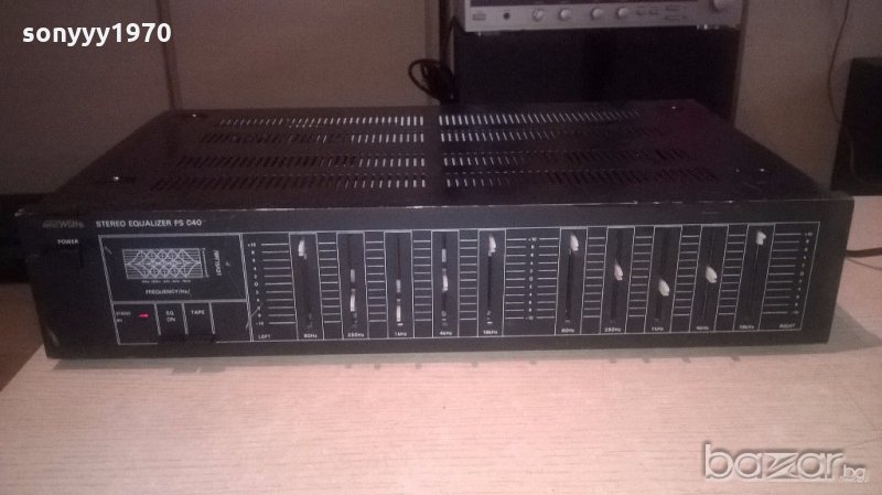 macwatts fs-c40 stereo equalizer-внос швеицария, снимка 1