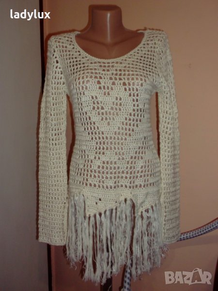 POINT, Ефектна Блуза с ресни, Размер S. Код 341, снимка 1