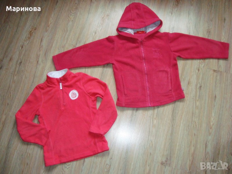 Поларени суичъри за момиче 4-5г., снимка 1