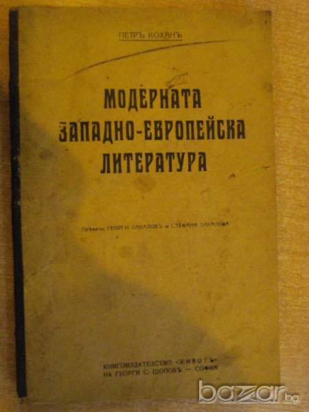 Книга "Модерната зап.-европейска лит.-Петр Кохан" - 270 стр., снимка 1
