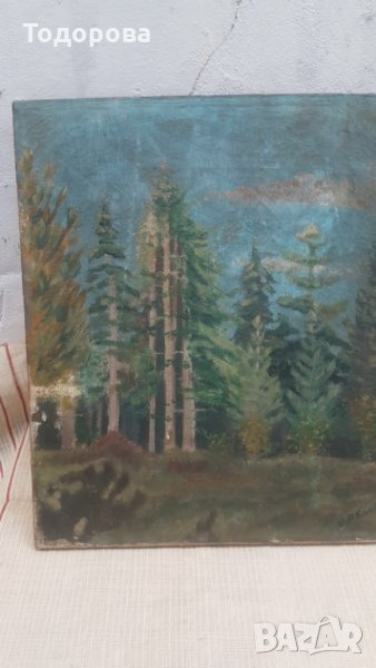 Стара авторска картина, снимка 1