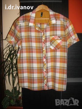 мъжка риза с къс ръкав L-XL , снимка 1