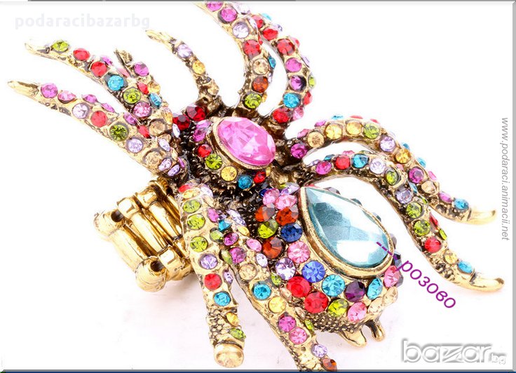 ОГРОМЕН ПАЯК - АВАНГАРДЕН ДАМСКИ ПРЪСТЕН, снимка 1