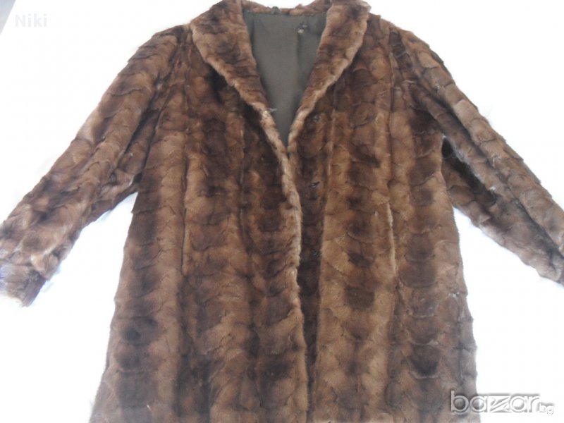 Дамско кожено палто от визон, снимка 1
