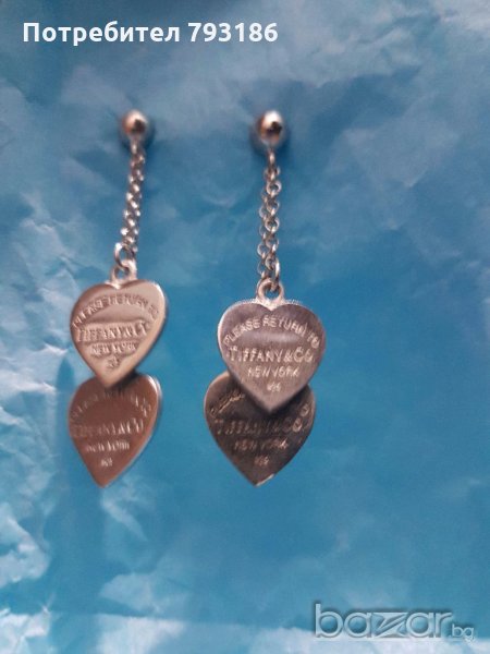 Tiffany & Co оригинални сребърни обеци, снимка 1