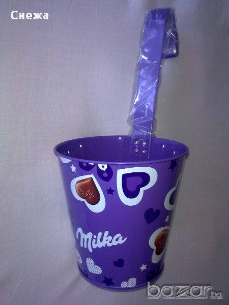 Продавам метални саксии Милка/Milka, снимка 1