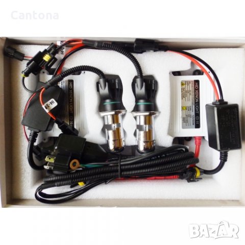  55W H4 6000K  БИ-КСЕНОН СИСТЕМА / XENON KIT SLIM ( тънък баласт ), снимка 2 - Аксесоари и консумативи - 22819686