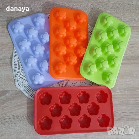 Форми за лед цветя 11 гнезда, снимка 3 - Форми - 24142206