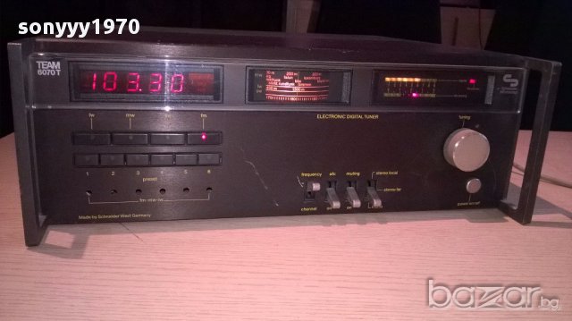 schneider team-6070t hi-fi retro tuner-внос швеицария, снимка 7 - Ресийвъри, усилватели, смесителни пултове - 12728438
