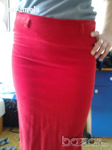 страхотна наситено червена елегантна пола