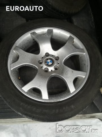 Оригинални лети джанти с гуми 19" за BMW X5, предните гуми са 255/50/19, а задните 285/45/19, снимка 3 - Гуми и джанти - 20875796