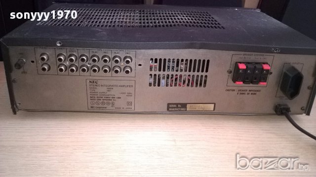 nec-amplifier 2x80w-japan-внос швеицария, снимка 11 - Ресийвъри, усилватели, смесителни пултове - 12685965