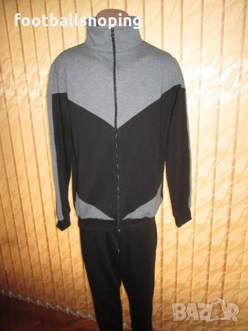 Памучни Мъжки анцузи - сиво с черно - 100% Българско производство, снимка 1 - Спортни дрехи, екипи - 21563219