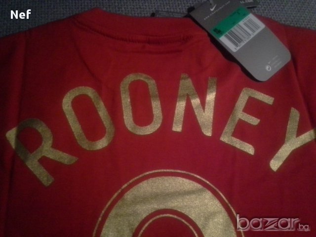 Нова тениска Nike England Rooney T-Shirt, оригинал, снимка 4 - Тениски - 15260058