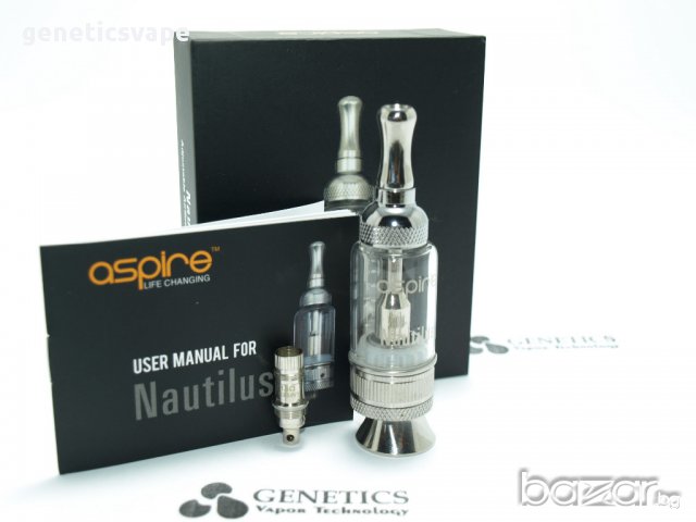 нов Изпарител за вейп - Aspire Nautilus 5 ml. Dual Coil. 2014, снимка 2 - Вейп без пълнители - 8826662
