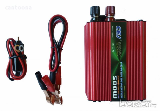 Висококачeствен инвертор за камион CEJ 24V - 220V, 500W, снимка 3 - Аксесоари и консумативи - 17023784