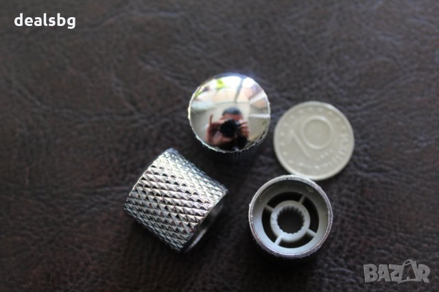 Метални копчета за потенциометри китара, бас, кубе, снимка 1 - Китари - 23150175