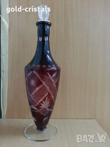 Сервиз кристални чаши цветен кристал , снимка 13 - Антикварни и старинни предмети - 24686579