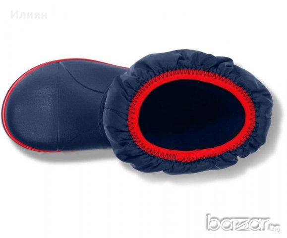 Crocs Puff Boot K Navy/Red, снимка 4 - Детски боти и ботуши - 19815129